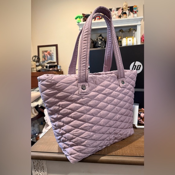 girlfriend collective Handbags - Girlfriend Gear Collection XIIX Lavender Quilted Tote Bag 13”-17”L x 12”H NWOT